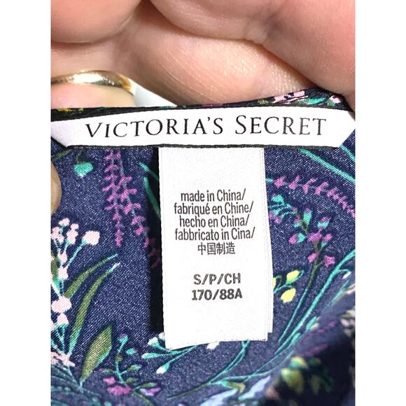 Victorias Secret Floral Satin Cami Top S Coquette Fairy Grunge Y2K Whimsigoth - Picture 4 of 5